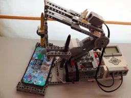 Robot to automate task in a mobile app