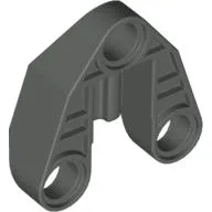 Technic Connector Block 3 x 3 Triangular with Axle, and Pin Hole / Dark Gray