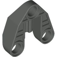 Lego Technic Connector Block 3 x 3 Triangular with Axle, and Pin Hole / Dark Gray