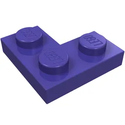 Plate 2 x 2 Corner / Dark Purple