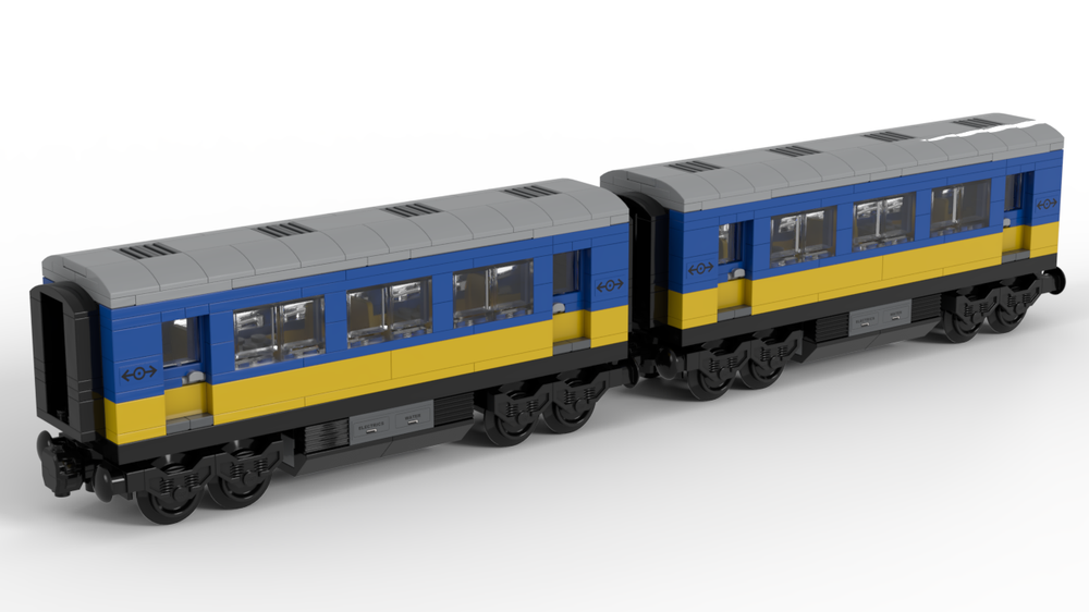 Lego 7710-style Passenger Train coach