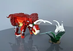 31379 Triceratops horridus (accurate, minifig scale)