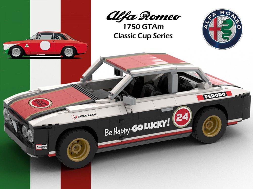 Lego Alfa 1750 GTAm - Team Lucky Strike - Alfa Revival Series