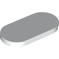 Tile Round 2 x 4 / White