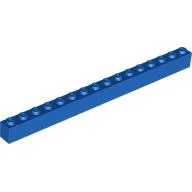 Brick 1 x 16 / Blue