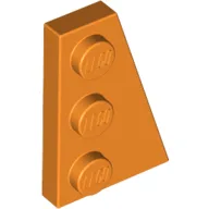 Wedge Plate 3 x 2 Right / Orange