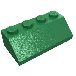 Brick Sloped 45° 2 x 4 / Green