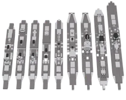 1:560 scale USN Heavy Cruisers