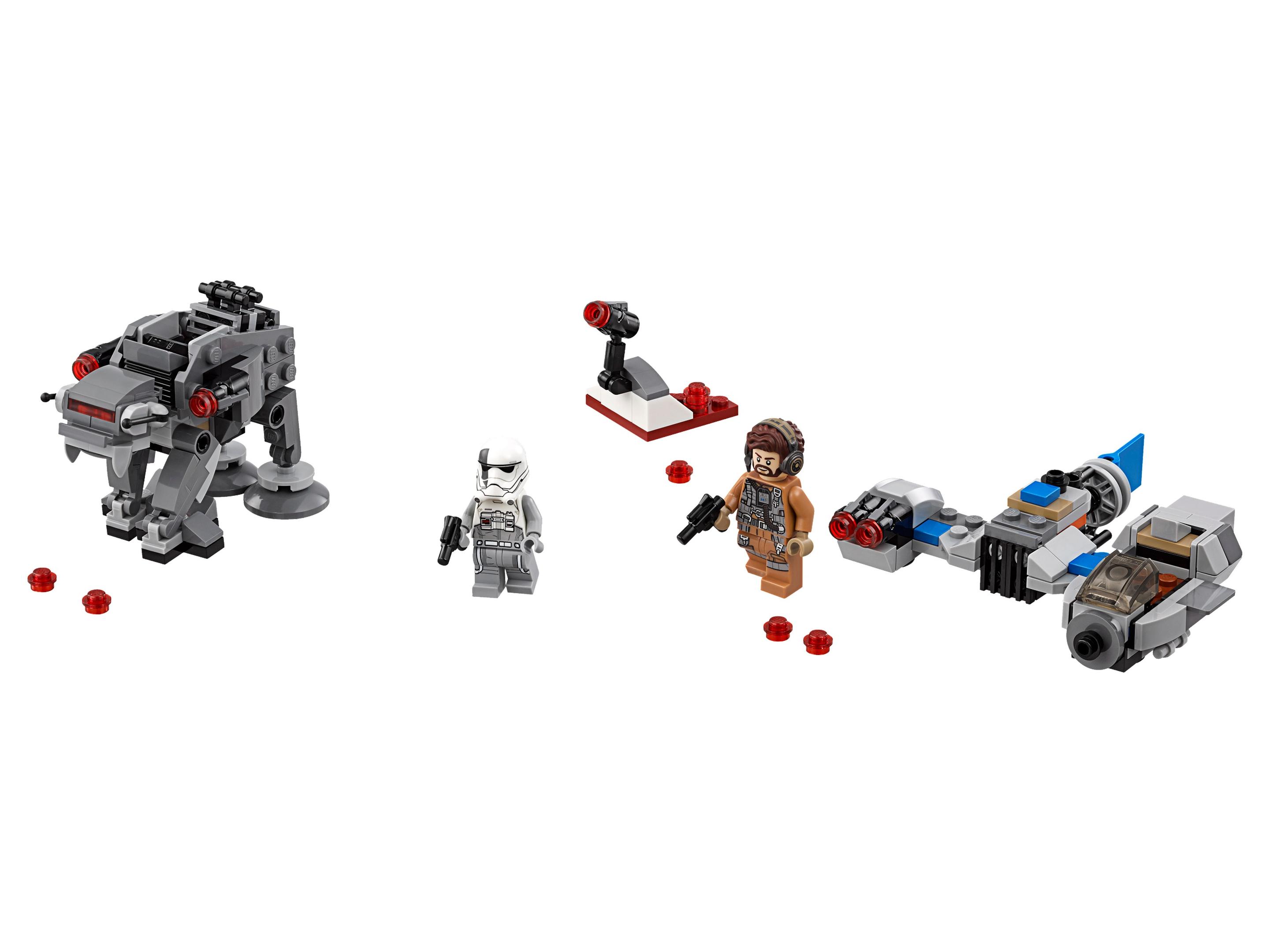 Lego Ski Speeder vs First Order Walker Microfighters