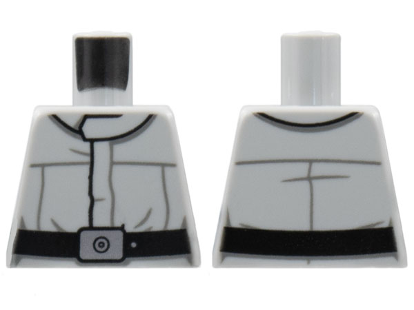 Lego Torso SW Imperial Crew Uniform Jumpsuit with Wide Black Belt with Silver Buckle and Dot Pattern
