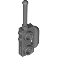 Lego Equipment Radio [Extended Handle, Compact Speaker Grille] / Dark Bluish Gray