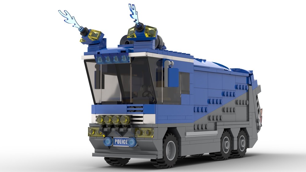 Lego German Police - Water Cannon - Wasserwerfer 10000