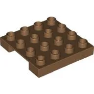 Duplo Loading Pallet 4 x 4 Indented Side / Light Brown