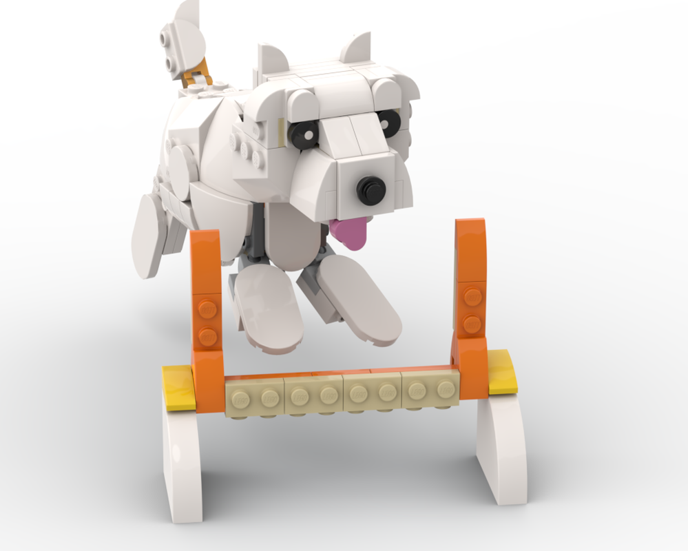 Lego 31133 white terrier