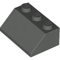 Brick Sloped 45° 2 x 3 / Dark Gray