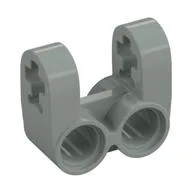 Technic Axle and Pin Connector Perpendicular Double Split / Light Gray