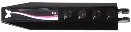 Hinge Plate 1 x 8 with Angled Side Extensions with Butterfly, Ribbon and 2 White Dots Pattern (Sticker) - Set 41036