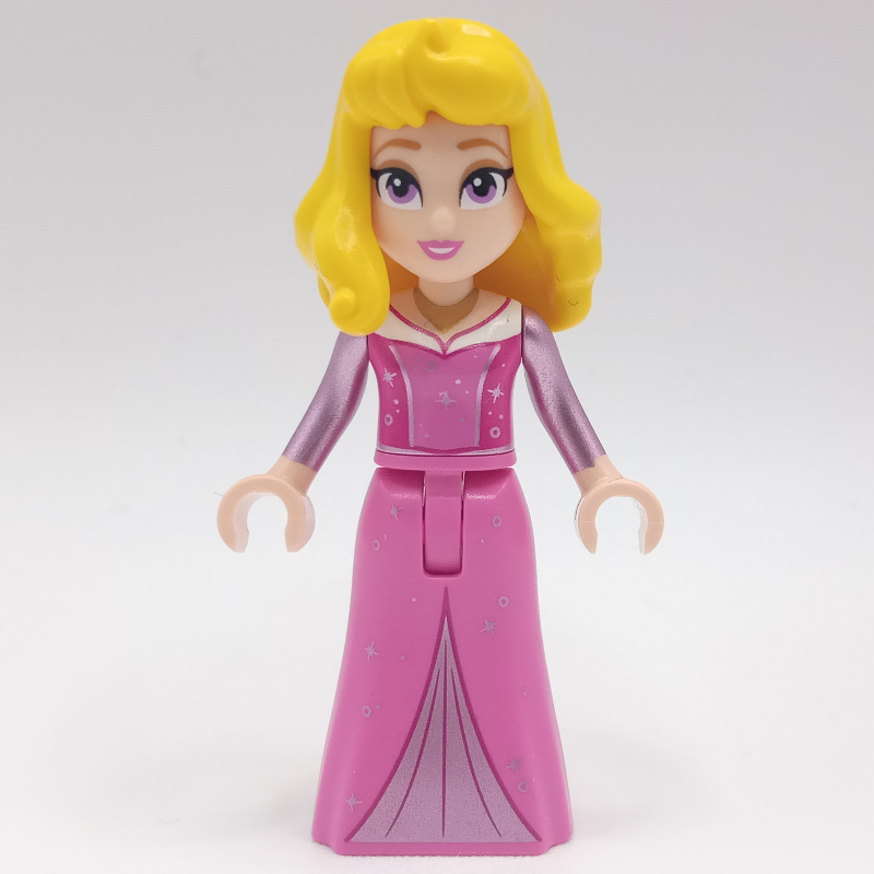 Lego Aurora - Dark Pink Dress, Big Eyes, Yellow Hair