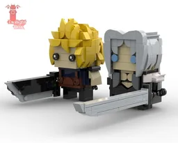 Cloud & Sephiroth Brickheadz