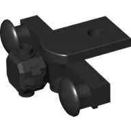 Train Buffer Beam with Sealed Magnets [Type 3 with Closed Bottom] / Black