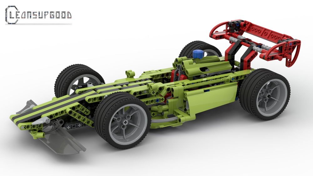 Lego 8649 C-Model: LIME MACHINE Formula Racer
