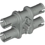Technic Pin Double with Axle Hole / Light Gray