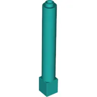 Support Round 1 x 1 x 6 Solid Pillar / Dark Turquoise