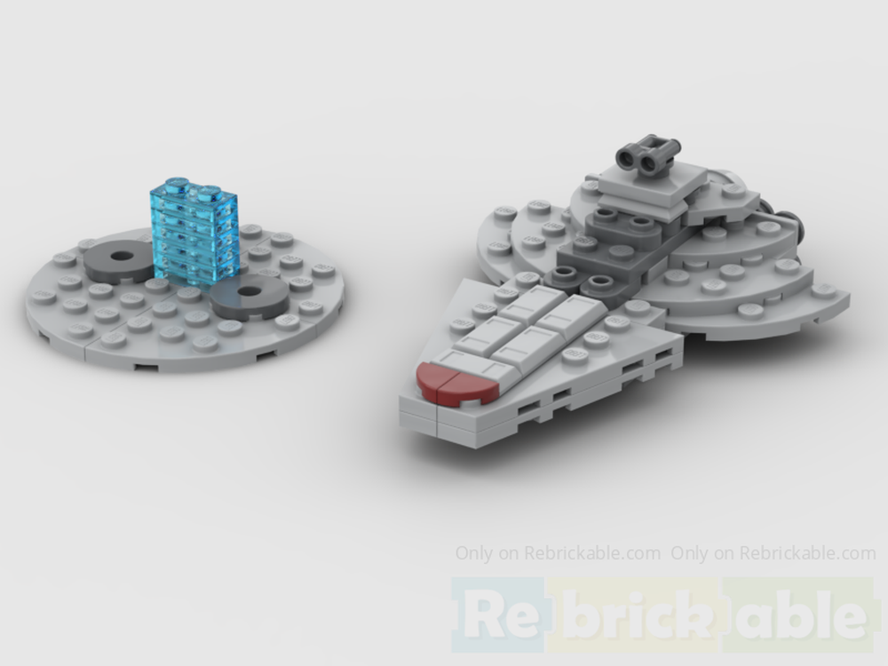 Lego Republic Venator-class ship Mod for the micro-Falcon