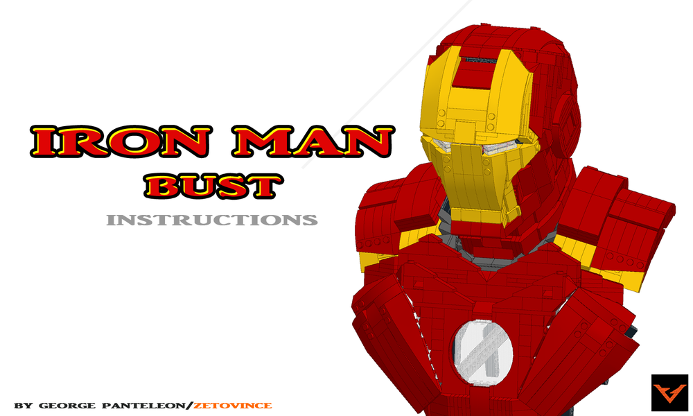 Lego Iron Man Bust