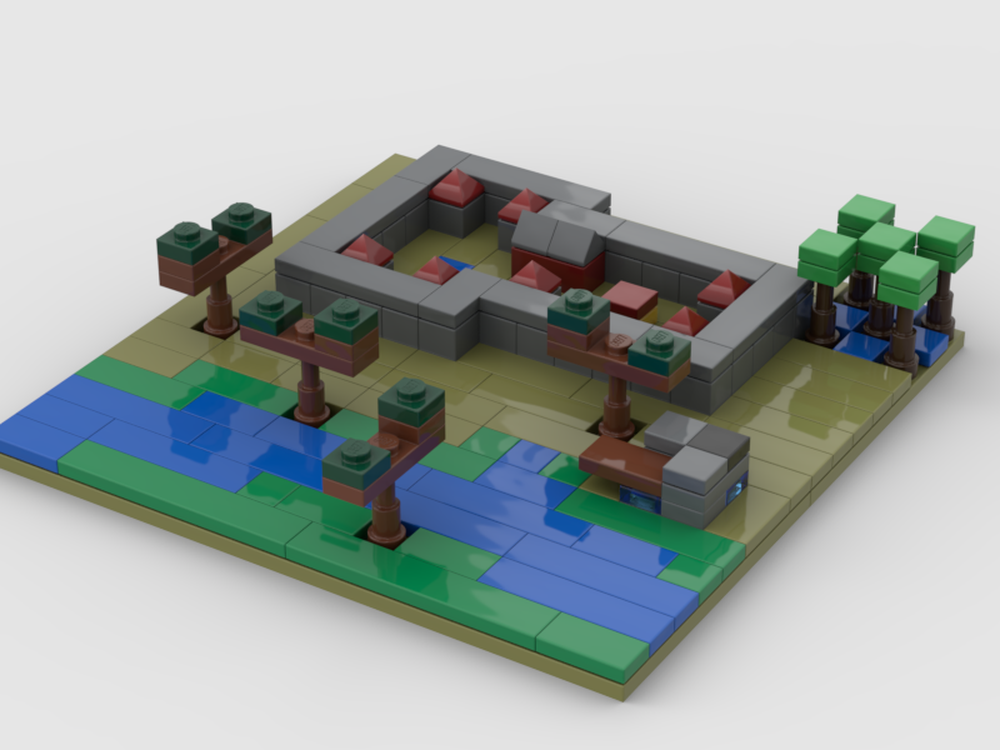 Lego Mincraft: The Village Diorama