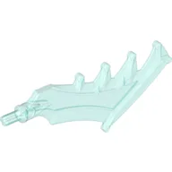 Large Figure Weapon Axe, Sword with Jagged Blade / Trans-Light Blue