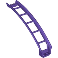 Vehicle Track, Roller Coaster Ramp Large Upper Part, 6 Bricks Elevation / Dark Purple
