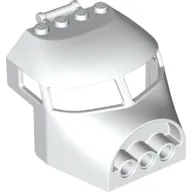 Aircraft Fuselage Curved Forward 6 x 6 Top with Handle and 3 Pin Holes / White