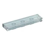 Tile 1 x 4 with Groove / Opal Trans-Clear