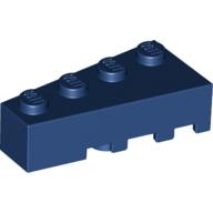 Lego Brick Wedged, Angled 4 x 2 Left / Dark Blue