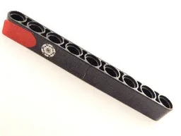 Technic, Liftarm Thick 1 x 9 with Red Area and Silver Filler Cap Pattern (Sticker) - Set 8645