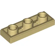 Tile Special 1 x 3 Inverted with Center Hole / Tan