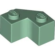 Brick Wedged 2 x 2 Facet / Sand Green