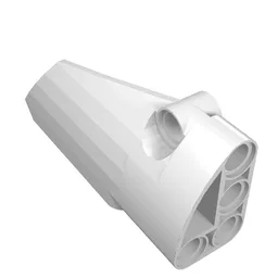 Technic Panel Fairing # 4 Small Smooth Long, Side B / White