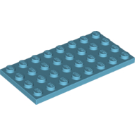 Lego Plate 4 x 8 / Medium Azure
