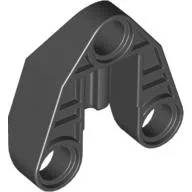 Technic Connector Block 3 x 3 Triangular with Axle, and Pin Hole / Black