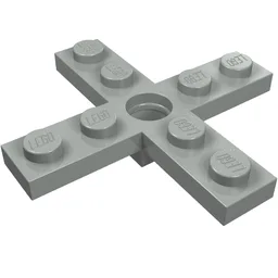 Propeller 4 Blade 5 Diameter with Hole for Rotor Holder / Light Gray