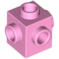 Brick Special 1 x 1 Studs on 4 Sides / Bright Pink