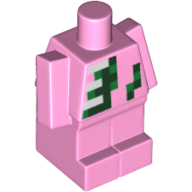 Lego Baby / Small Body, Pixelated Black, Green, and White Squares