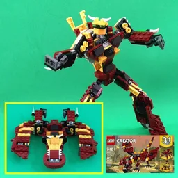 Transformer Batwing from LEGO set 31073: Mythical Creatures