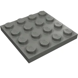 Plate 4 x 4 / Dark Bluish Gray