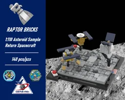 1:110 Scale Asteroid Sample Return Spacecraft (Hayabusa 1, Hayabusa 2, and OSIRIS-REx)