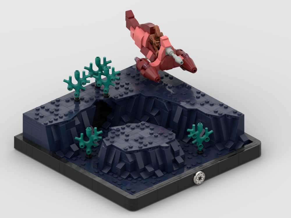 Lego Battle of Mon Cala Diorama (The Clone Wars)