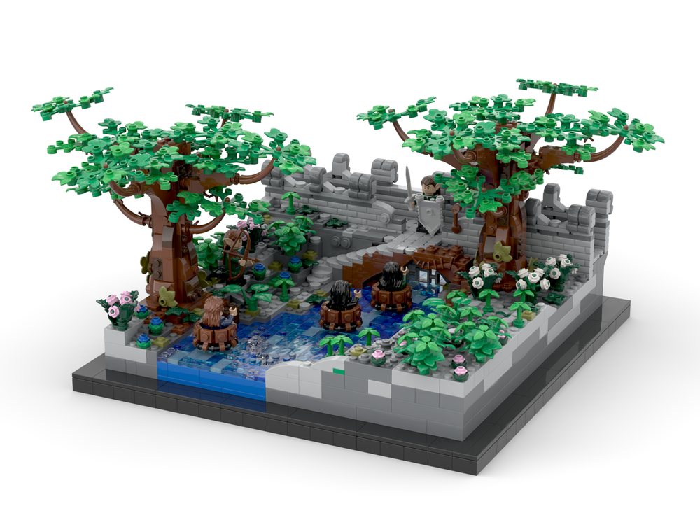 Lego The Hobbit - Barrel Chase Scene