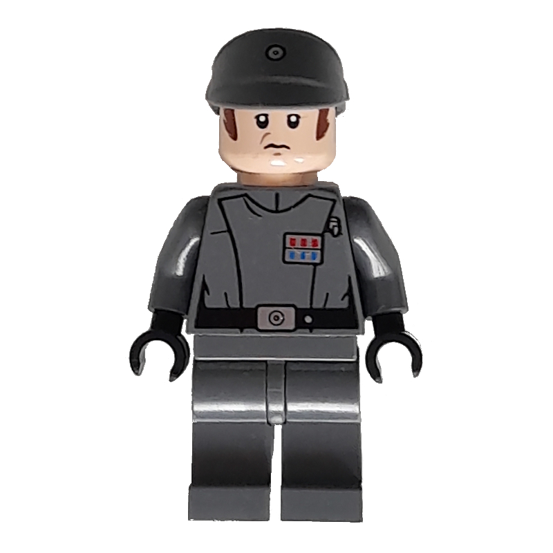 Lego Imperial Officer / Captain / Commandant / Commander, Dark Bluish Gray Uniform